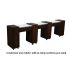  DECO Canterbury (Multi-Sections) Manicure Table - Chocolate