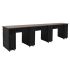  DECO Canterbury (Multi-Sections) Manicure Table Full Top - Black