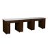  DECO Canterbury (Multi-Sections) Manicure Table Full Top - Chocolate