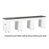  DECO Canterbury (Multi-Sections) Manicure Table Full Top - White