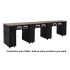  DECO Canterbury (Multi-Sections) Manicure Table Full Top - Black w/ UV