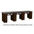 DECO Canterbury (Multi-Sections) Manicure Table Full Top - Chocolate w/ UV