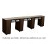 Deco Le Beau (Multi-Sections) Manicure Table Full Top - Chocolate w/ UV