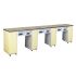 Deco Le Beau Aussi (Multi-Sections) Manicure Table Full Top - White w/ UV