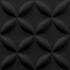 Deco 3D Wall Panel - Pedals - Satin Black 
