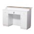 Deco Piazza Reception Desk 60'' - White