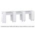 Deco Crystalli (Multi-Sections) Manicure Table - White