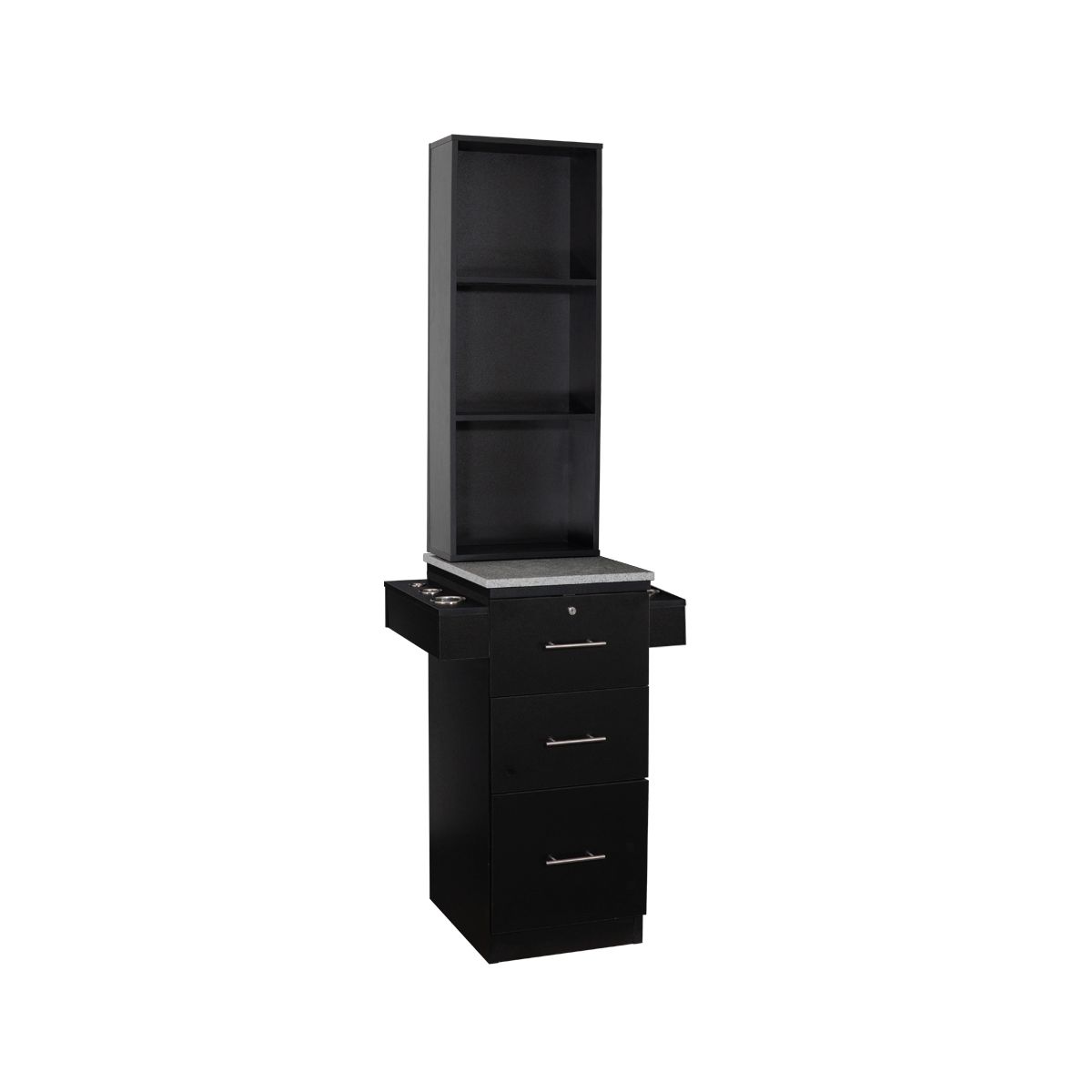 Deco Vega with Shelves Black