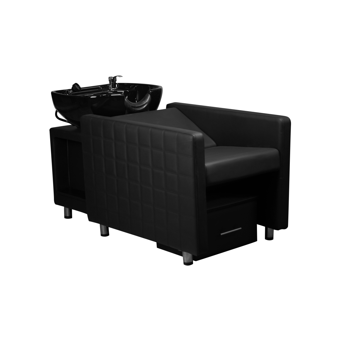 Deco Fabia Shampoo Chair Station Black