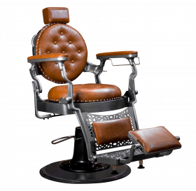 Deco Rutherford Barber Chair - Brown/Gray