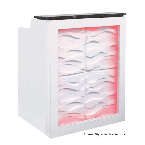 3D LED Reception Desk 36" - White 