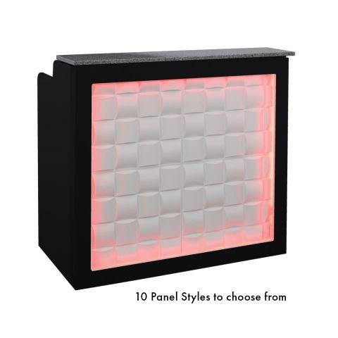 3D LED Reception Desk 48" - Black 