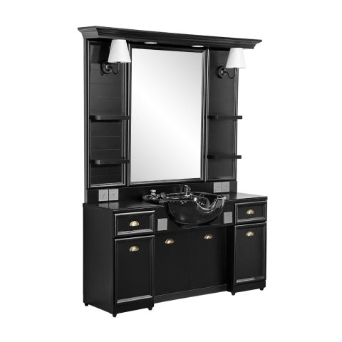 Deco Alexander Wet Styling Station - Black