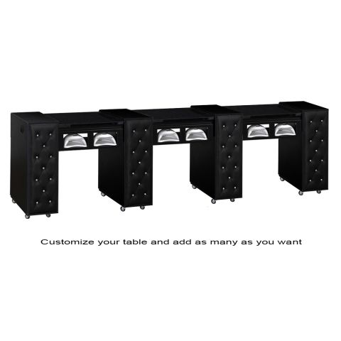 Deco Crystalli (Multi-Sections) Manicure Table w/ UV