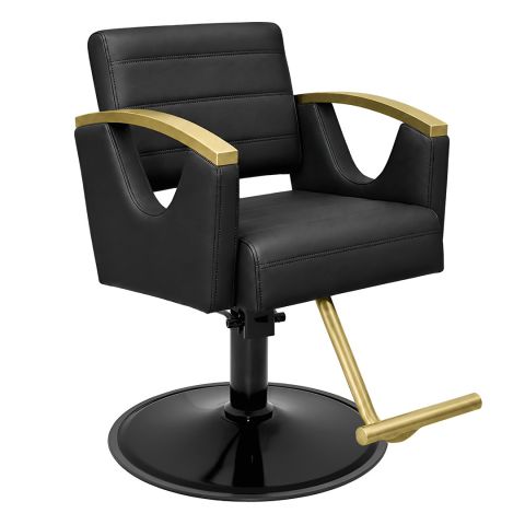 Deco Bora Styling Chair - Black/Gold 