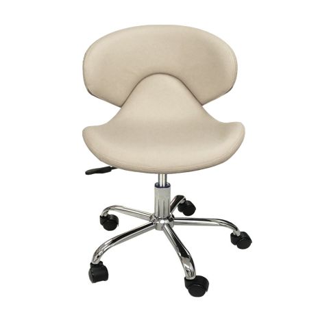 Deco Orsola Pedicure Stool - Almond