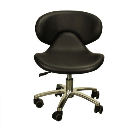 Deco Orsola Pedicure Stool - Black
