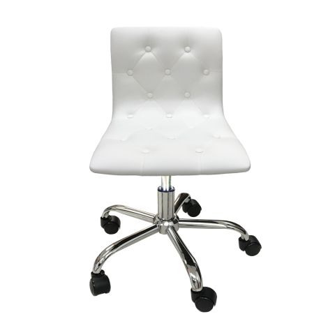 Deco Elizabeth Pedicure Stool - White 