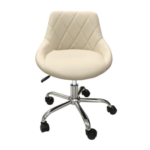 Deco Pixel Pedicure Stool - Almond
