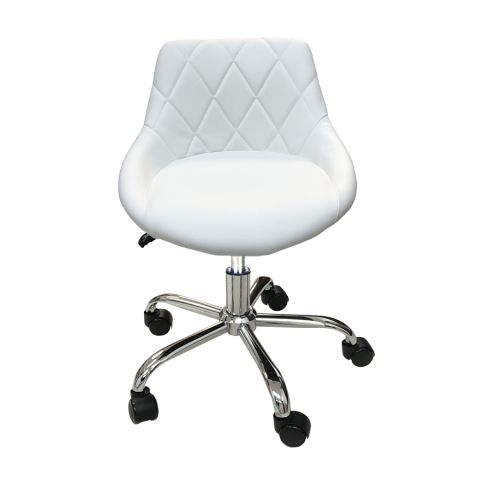 Deco Pixel Pedicure Stool - White