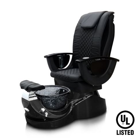 Deco Rossi 814 Pedicure Spa Chair - Black (clearance)