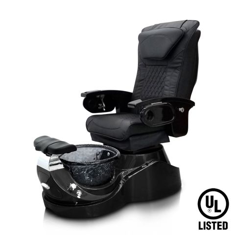 Deco Rossi Pedicure Spa Chair - Black (clearance)