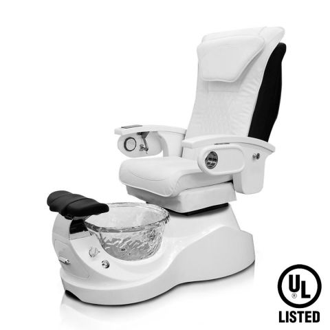 Deco Rossi Pedicure Spa Chair - White (clearance)