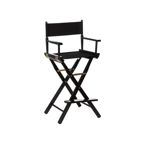 VMax Folding Makeup Chair - Black