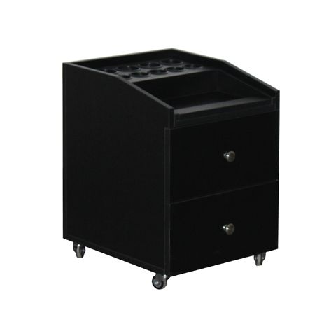 Deco Nina Pedicure Cart with Tray  - Black