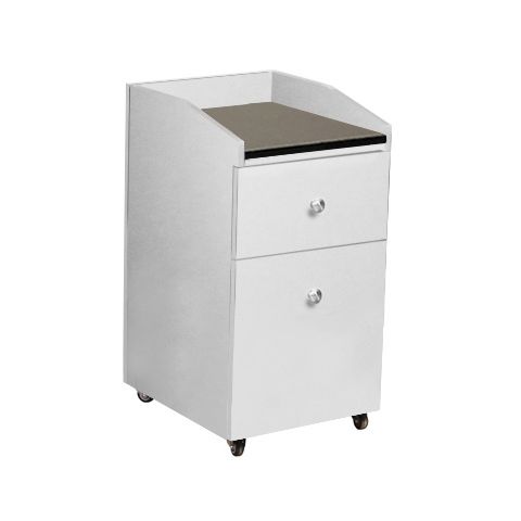 Deco Neo Pedicure Cart with Granite - White