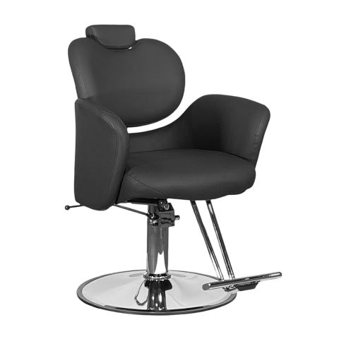 Nera All Purpose Salon Styling Chair black front right angle view