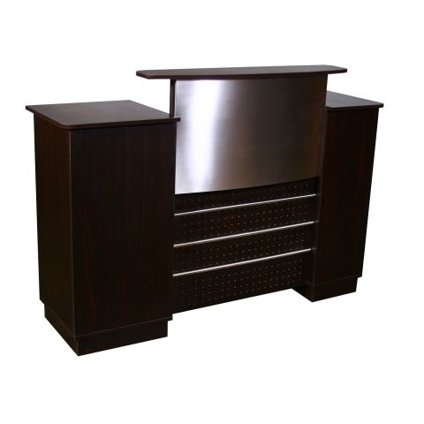 Deco Mandy Reception Desk - Dark Cherry (clearance)