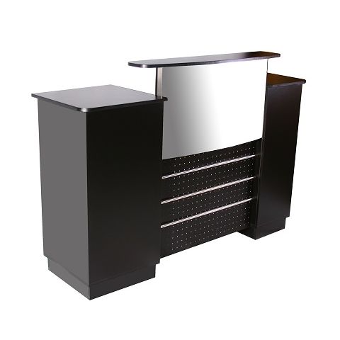 Deco Mandy Reception Desk - Black (clearance)