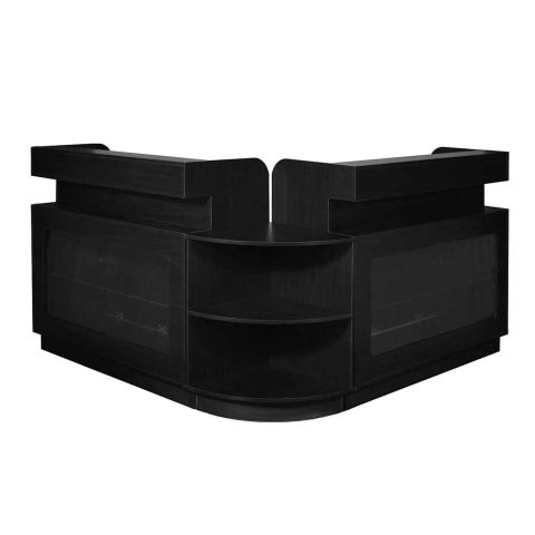 Deco Falini Reception Counter - Black