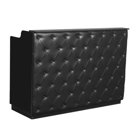 Deco Elizabeth Reception Desk 60'' - Black/Black (clearance)