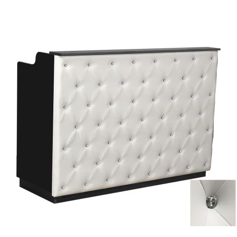 Deco Crystalli  Reception Desk 60'' - Black/White (clearance)