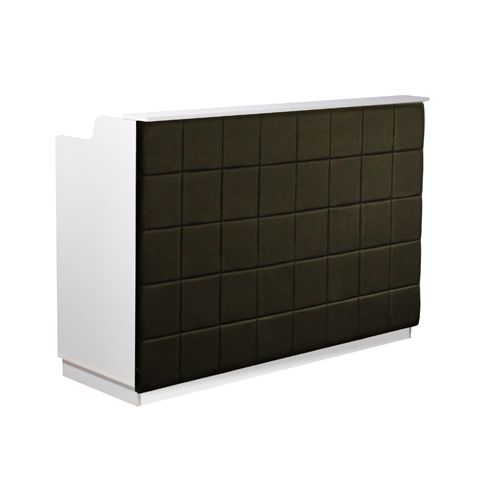 Deco Fab Reception Desk 60'' - White/Black