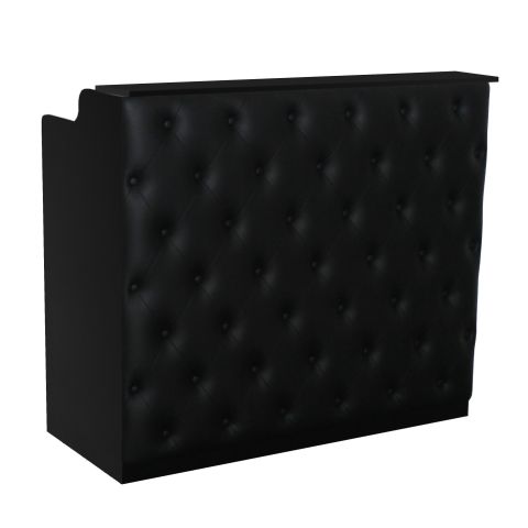 Deco Elizabeth Reception Desk 48" - Black/Black  (clearance)