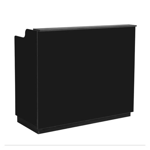 Deco Piazza Reception Desk 48" - Black/Black 