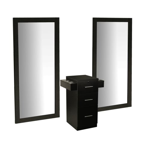 Deco Vega Dual Styling Station - Black 