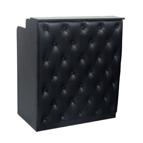 Deco Elizabeth Reception Desk 36" - Black/Black  (clearance)