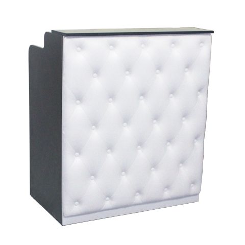 Deco Elizabeth Reception Desk 36" - Black/White  (clearance)