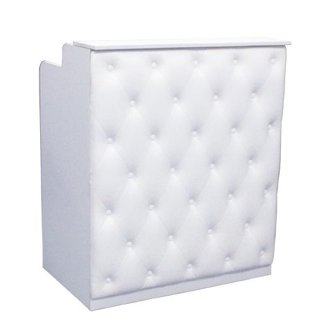 Deco Elizabeth Reception Desk 36" - White/White (clearance)