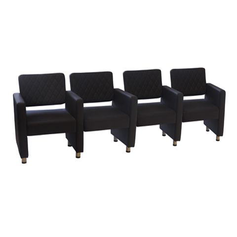 Deco Le Beau Waiting Chair for 4