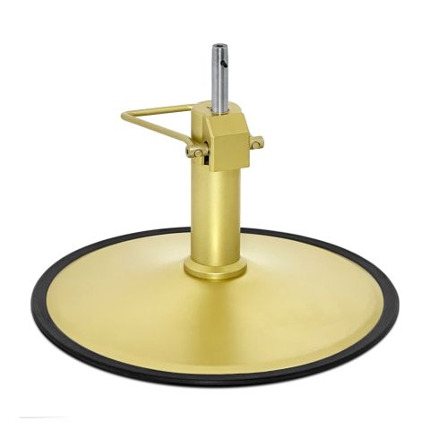 Deco Styling Chair Base With Hydraulic Pump - Satin Gold Round Heavy Duty