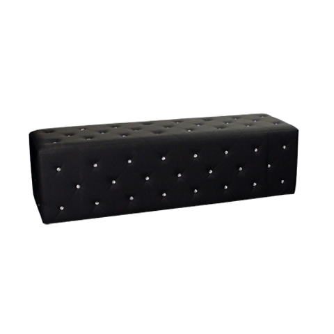 Ecco Crystalli Reception Bench - Black (clearance)