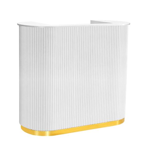 Deco Tinsley Tambour Reception Desk - 47"