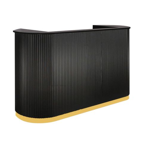 Deco Tinsley Tambour Reception Desk - 63"