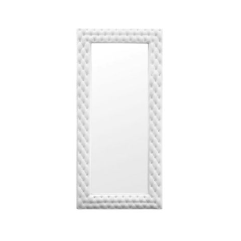 Deco Crystalli Wall Mount Mirror - White 