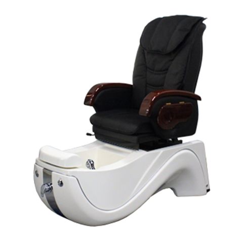 Wave Pedicure Spa Chair white and black
